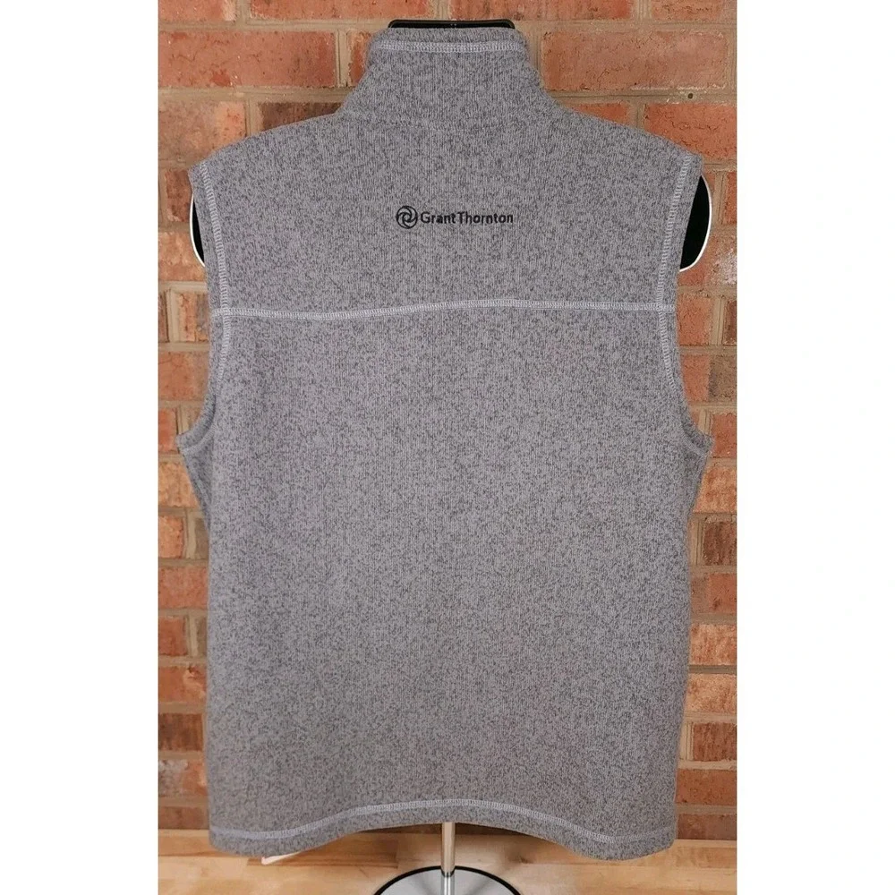 The North Face Sweater Fleece Vest Heather Gray NF0A47FA NEW Grant Thornton